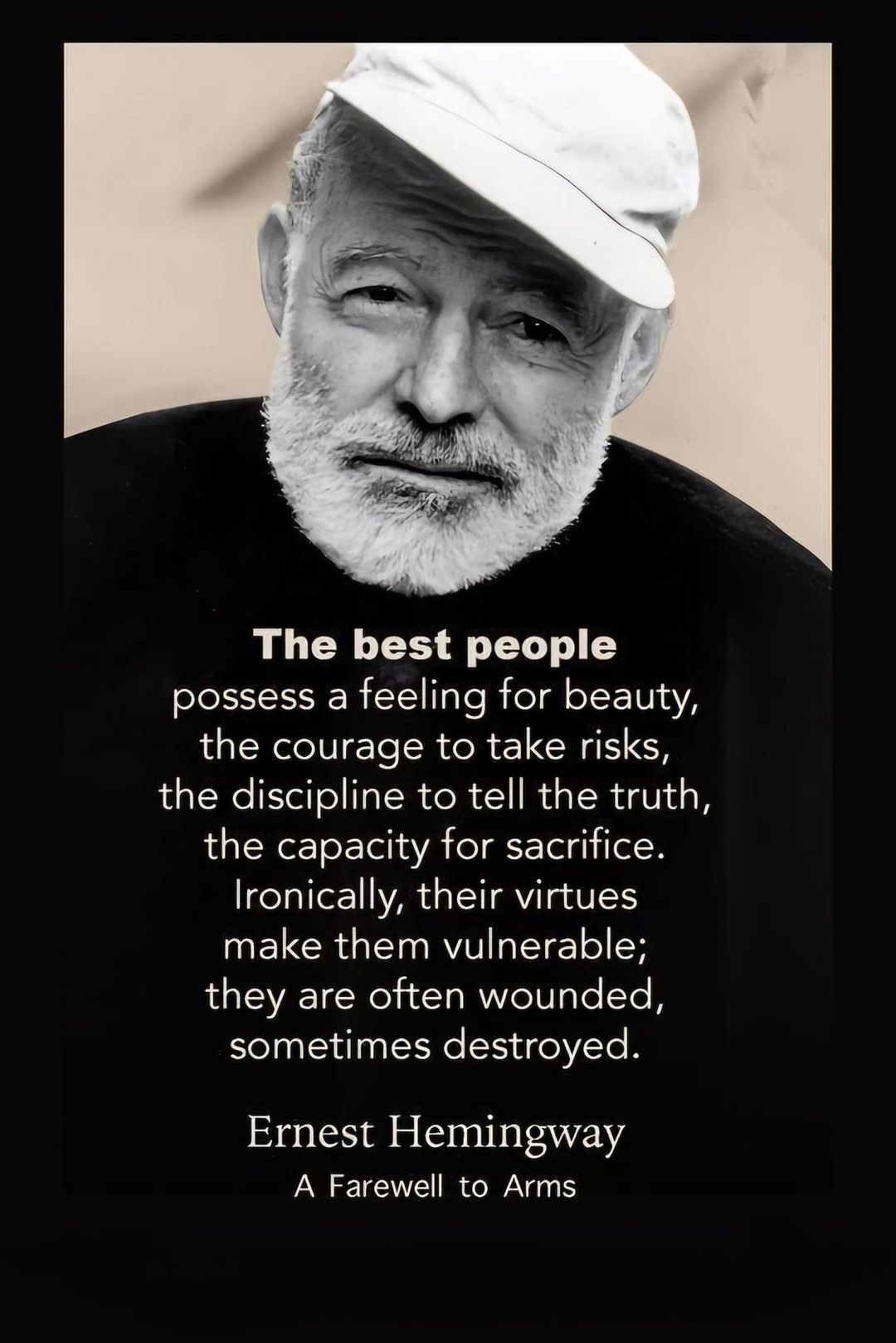 همینگوی: فضیلت آسیب پذیر میکند