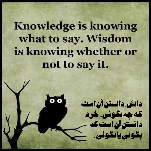 فرق دانش و خرد